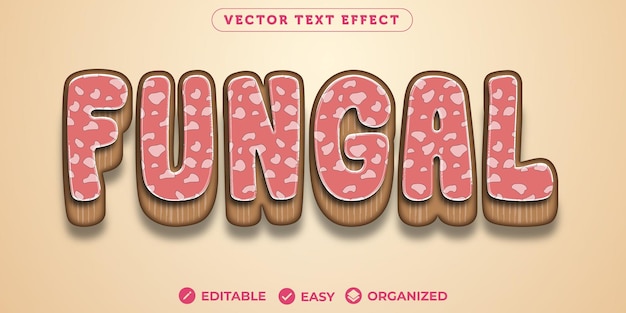 Fungal text effectfully editable font text effect