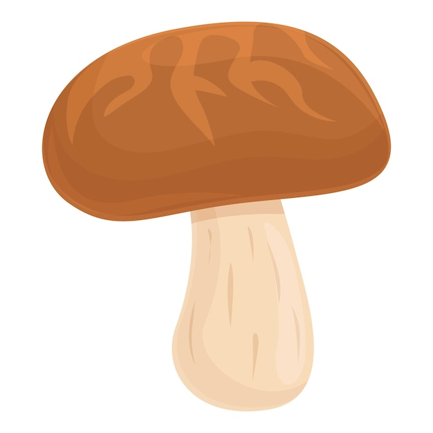 Vector fungus mushroom icon cartoon vector shiitake food chinese morel