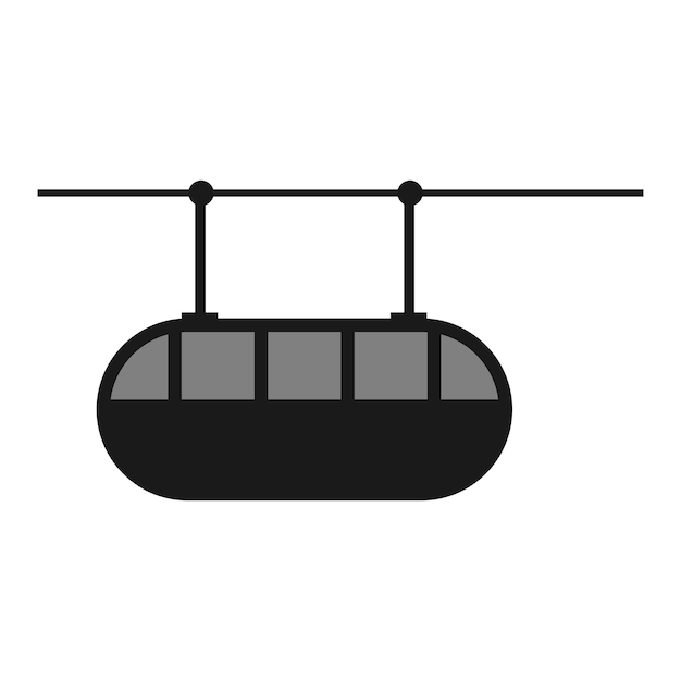 Funicular icon vector