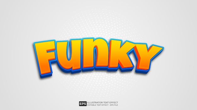 Funky bewerkbare lettertype voor teksteffecten