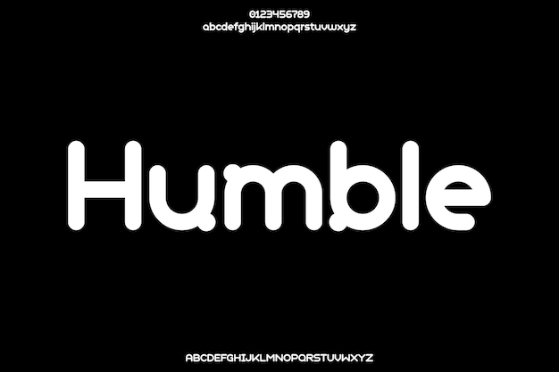 Funky Humble Fat 크리에이티브 터 볼드 디스플레이 알파 글 디자인