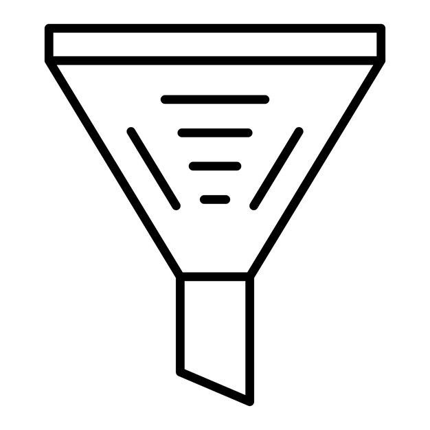 Vector funnel icon style