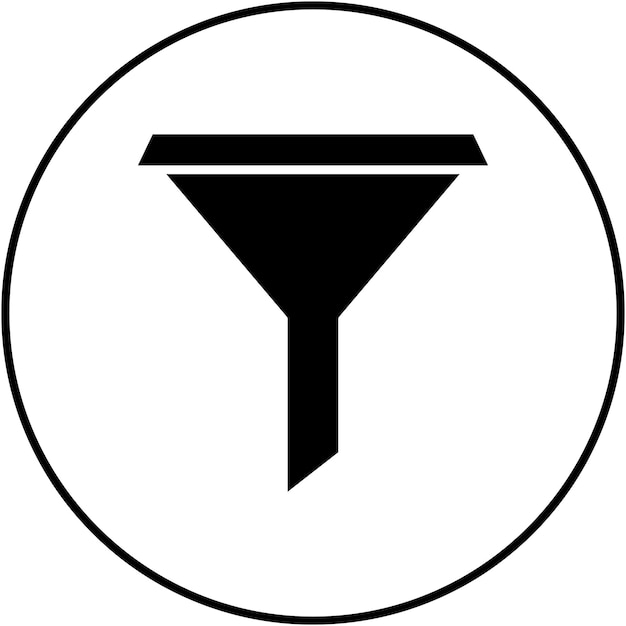 Funnel icoon vector afbeelding Kan worden gebruikt voor Tools