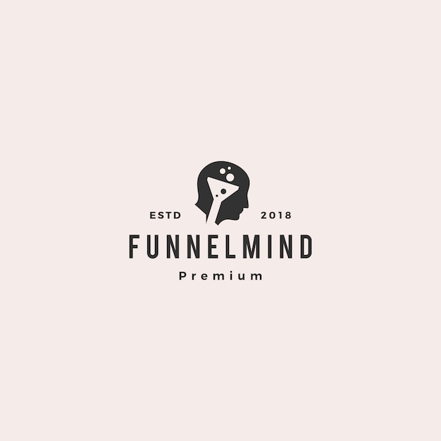 Funneling mindset logo vector illustration