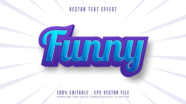 Funny 3d text effect editable font style