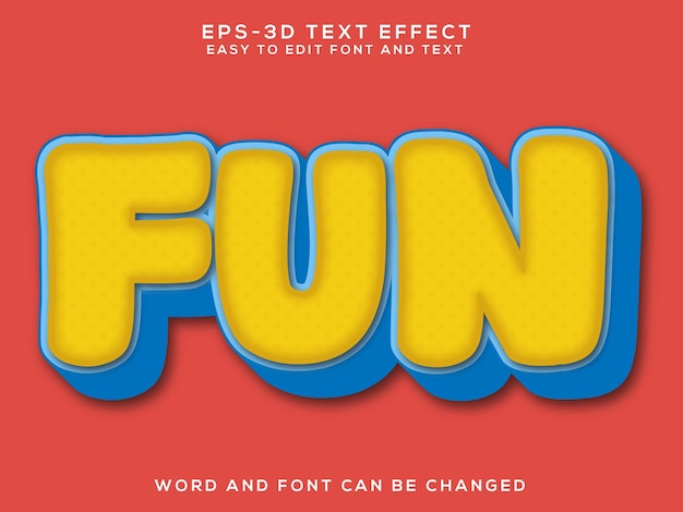 Funny 3d text effect