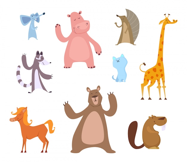 Vector funny animals