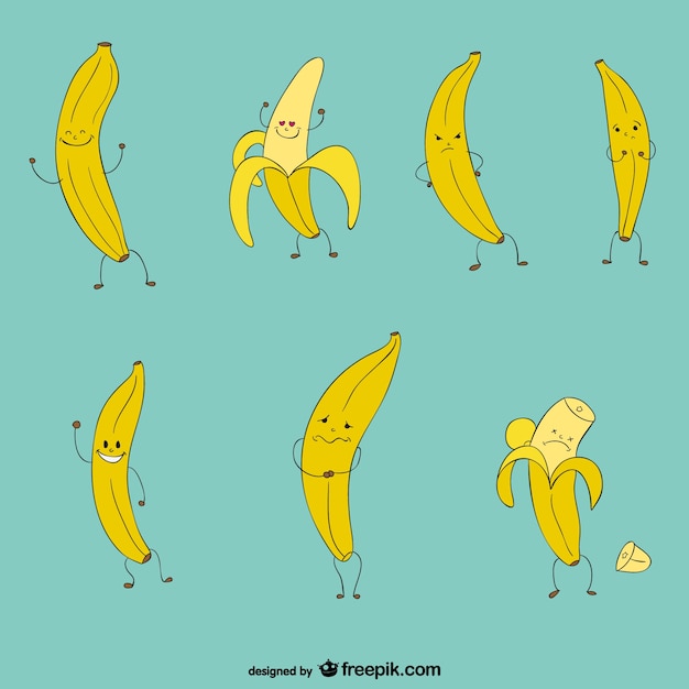 Funny bananas collection