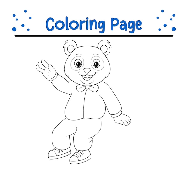 Funny Bear Animals Coloring book for children