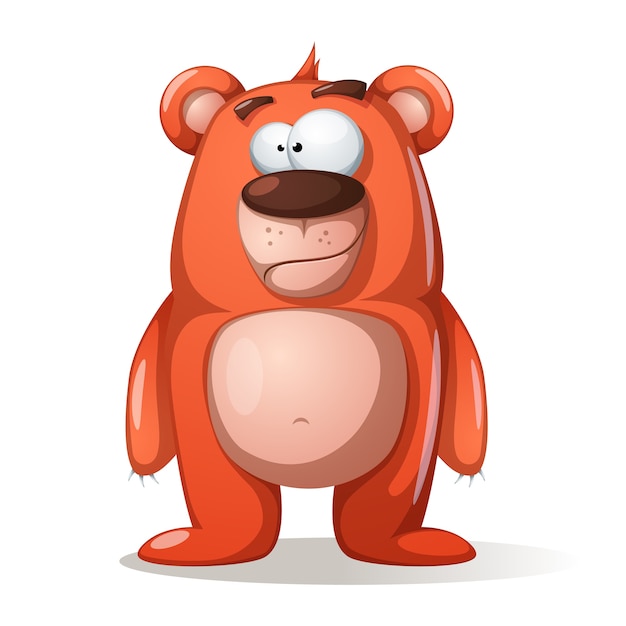 Vector funny bear characters.