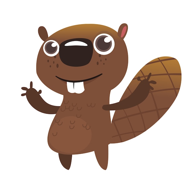 Funny beaver moose