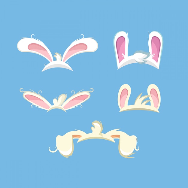 Set divertenti orecchie da coniglio