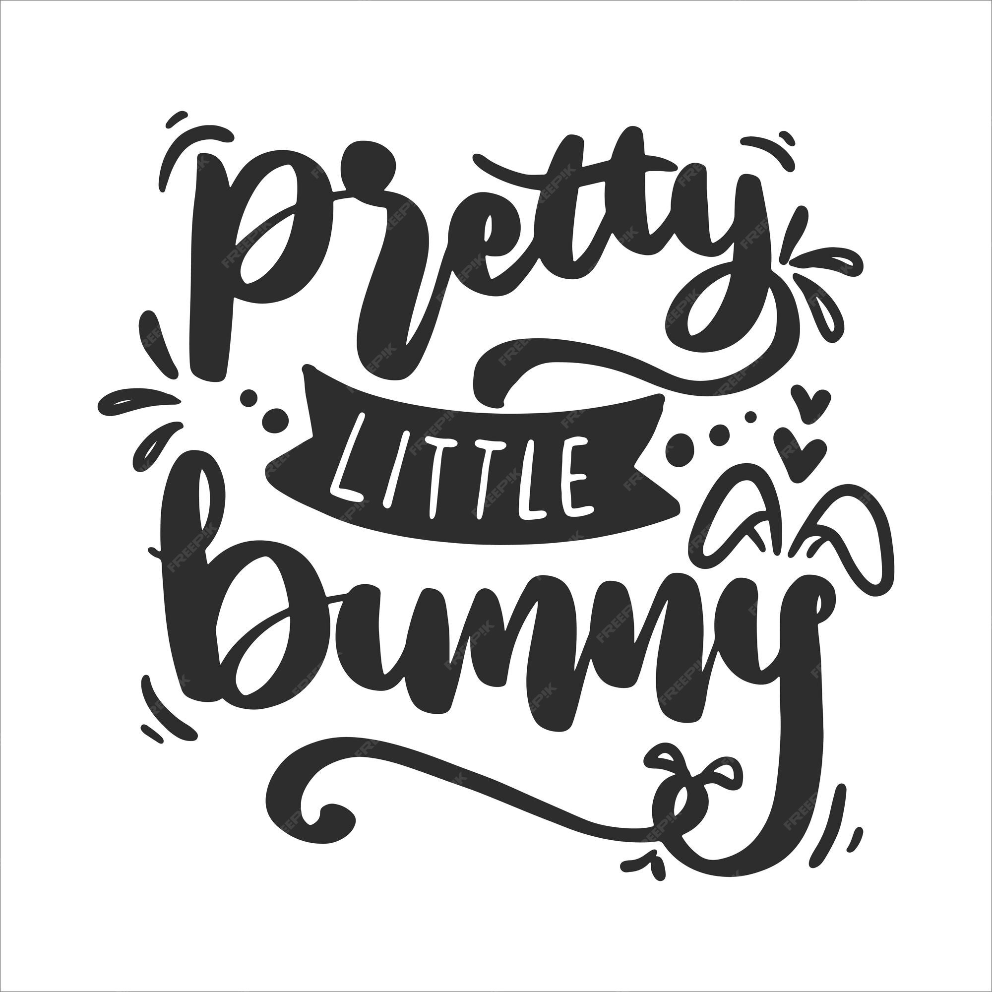 Premium Vector | Funny bunny easter lettering quotes inspirational  motivational for printable poster, t shirt design