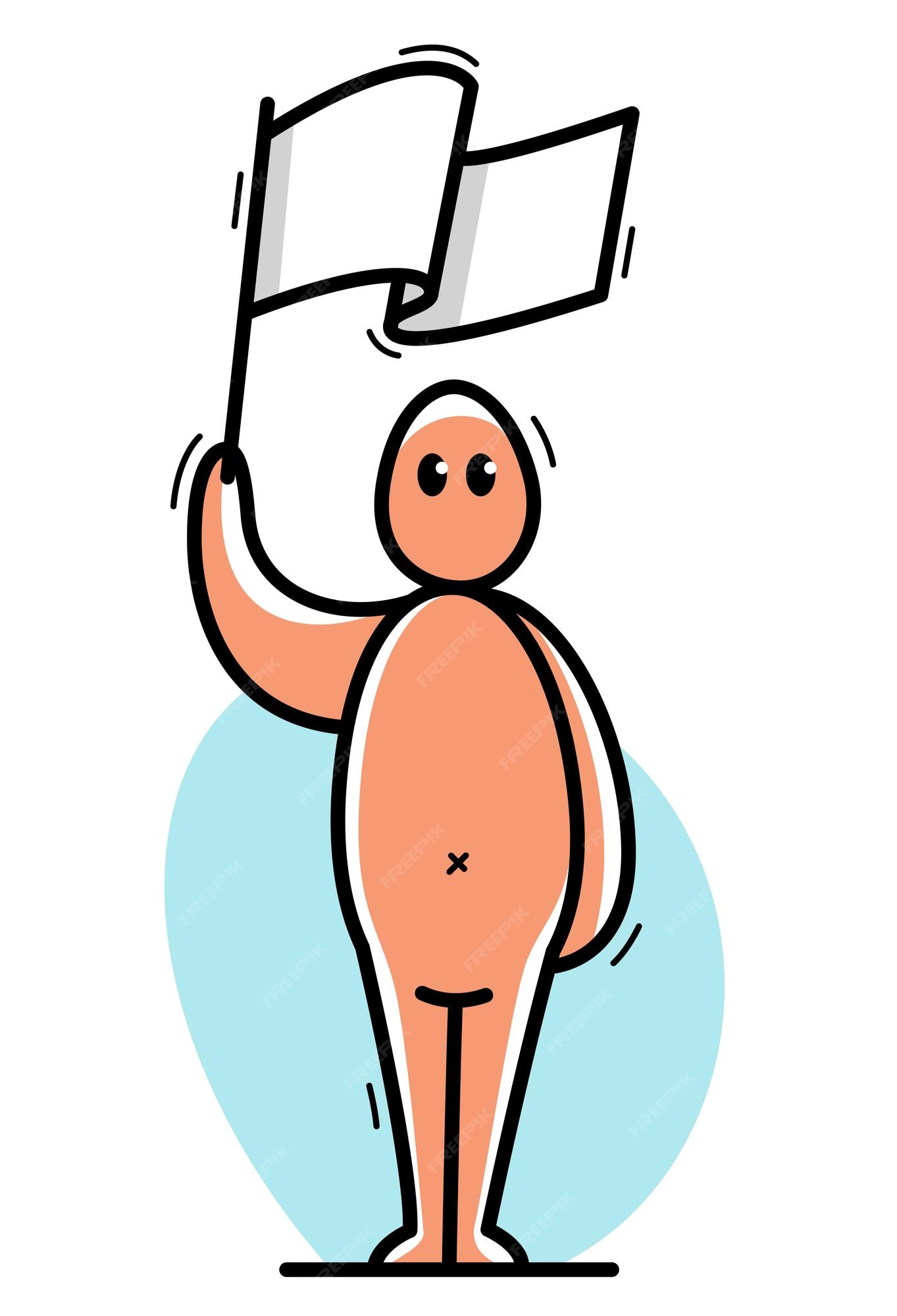 Premium Vector | Funny cartoon man raising white flag for capitulation vector flat style illustration isolated on white, cute and positive small guy drawing or icon. Premium Vector | Funny cartoon man raising white flag for capitulation vector flat style illustration isolated on white, cute and positive small guy drawing or icon.