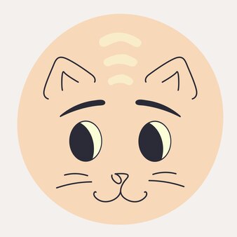 Cat Face Vector Art, Icons, and Graphics for Free Download