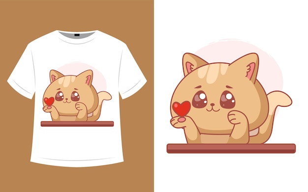 Funny cat t shirt design