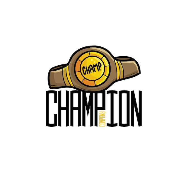 Funny champion company logo template