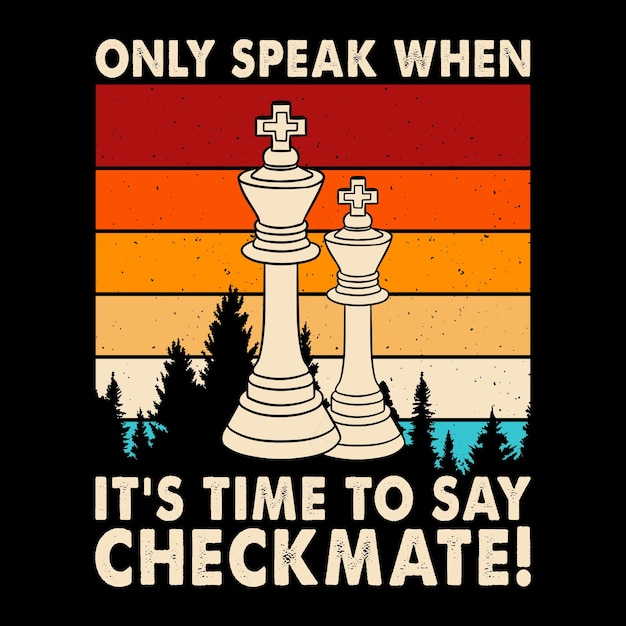 Checkmate University Vintage College Varsity Chess Player | Poster