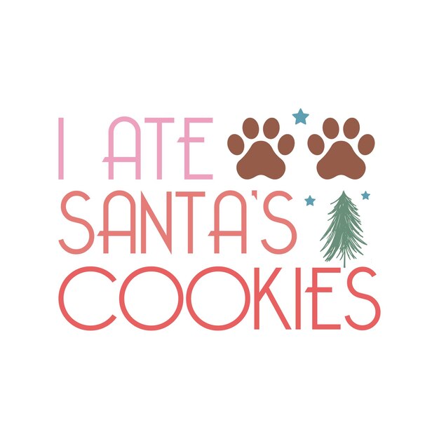 Funny Christmas Dog Saying SVG Design