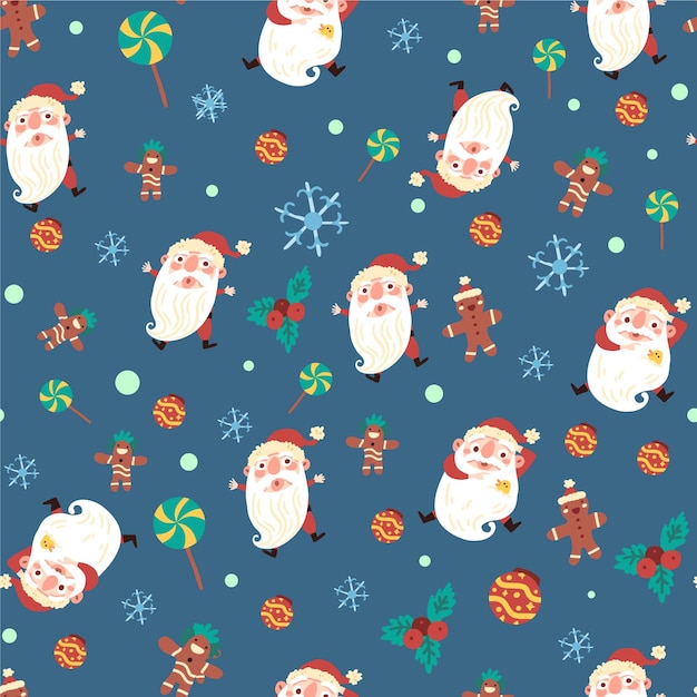 Funny christmas pattern concept