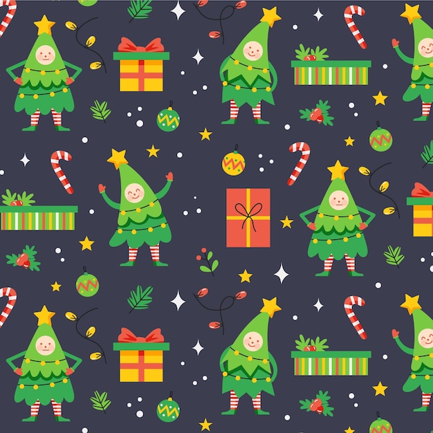 Funny christmas pattern