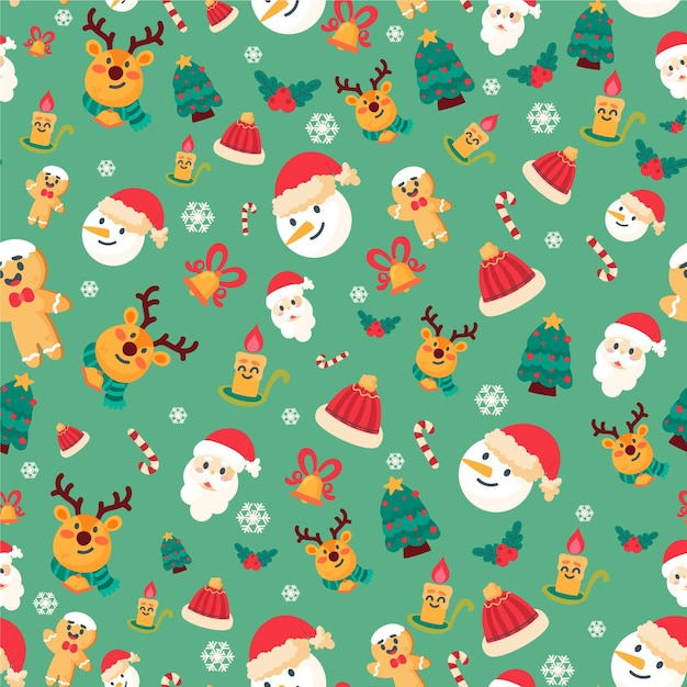 Funny christmas pattern