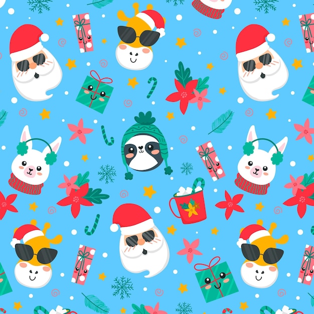 Funny christmas pattern
