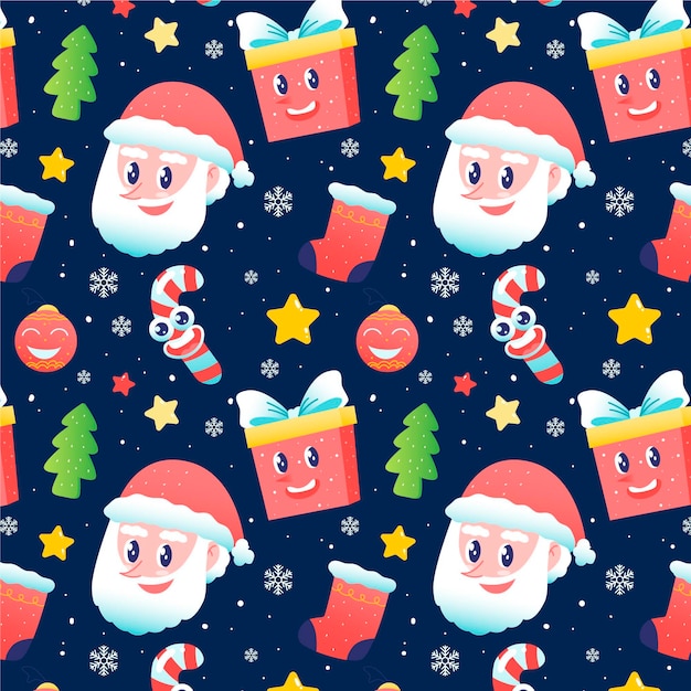 Funny christmas pattern