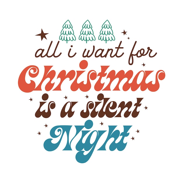 Vector funny christmas quotes bundle