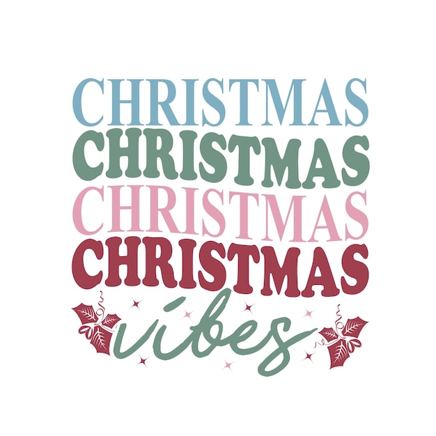 Vector funny christmas svg design retro svg design cut files