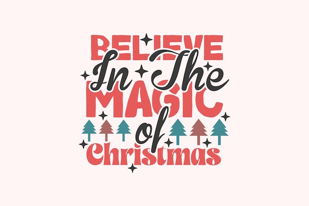 Funny christmas typography tshirt design