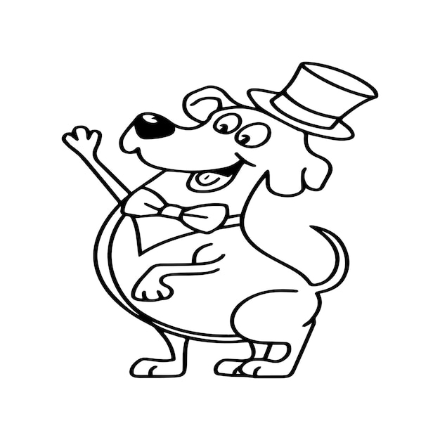 Funny dog coloring pages Baby dog coloring pages for coloring book