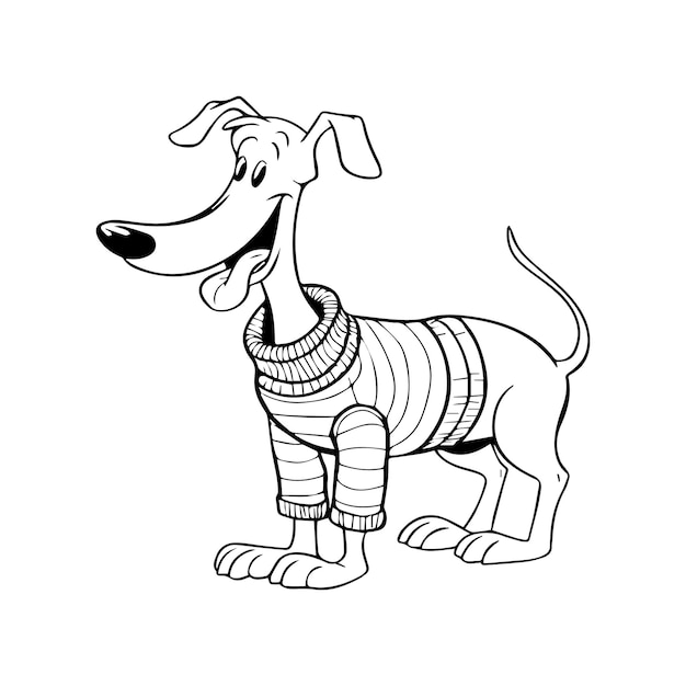 Funny dog coloring pages Baby dog coloring pages for coloring book