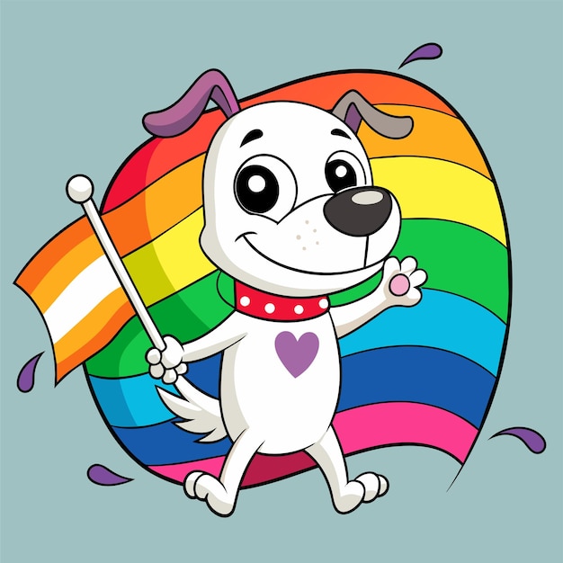 Vettore cane divertente volpe mascotte disegnata a mano personaggio di cartone animato adesivo icona concetto illustrazione isolata