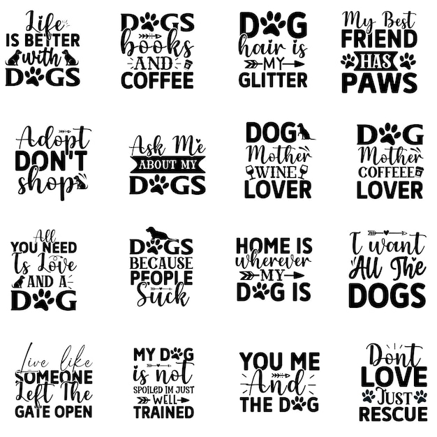 funny dog svg t shirt design template