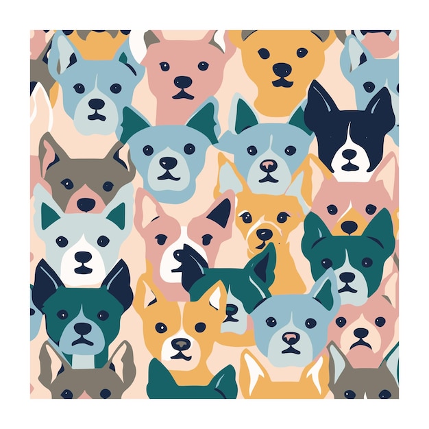 Funny Dogs Pattern