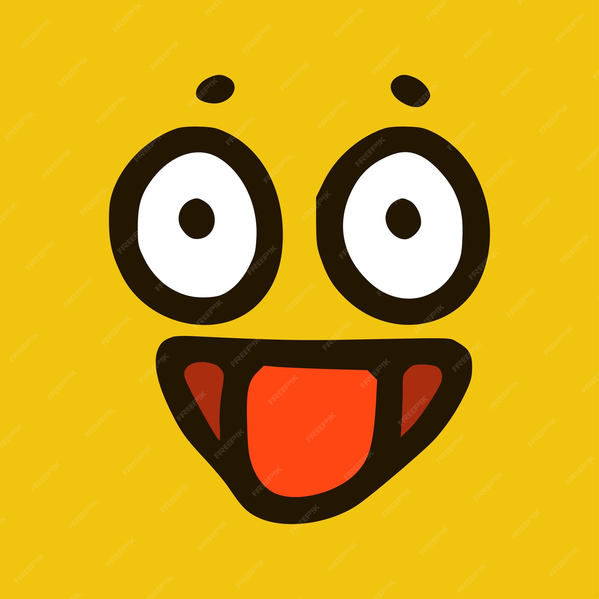 Premium Vector  Laughing face expression funny doodle positive emotion