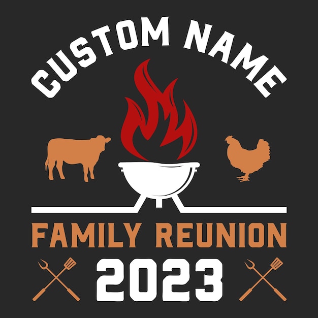 funny gift Custom Family Reunion BBQ Shirt