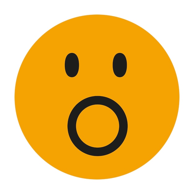 Funny groovy emoji vector icon