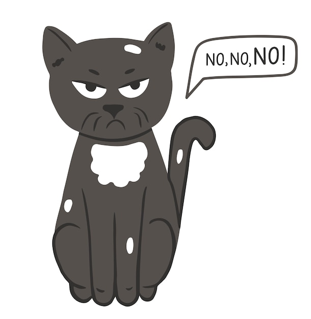 Funny Grumpy Red Cat Icon Vector Stock Illustration - Download