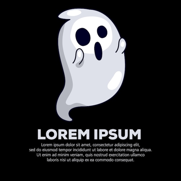 Divertente fantasma di halloween con i costumi