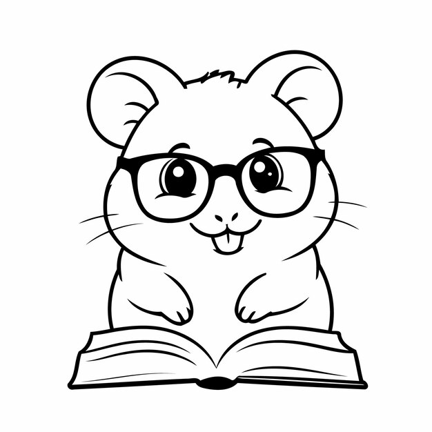 Funny Hamster doodle for toddlers