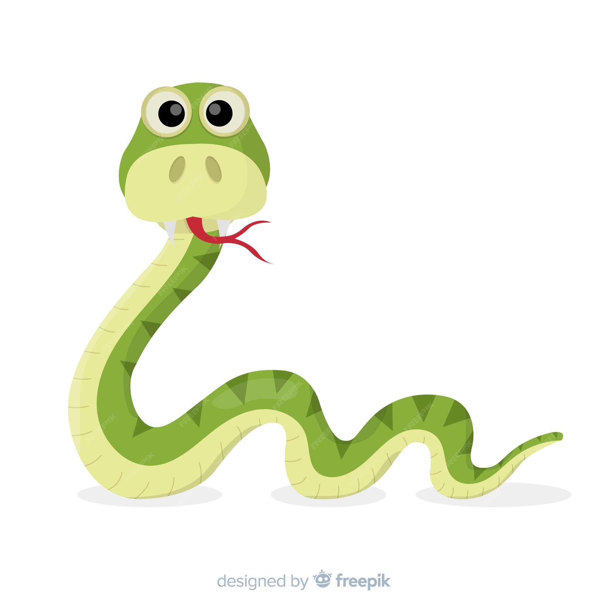 Premium Vector | Funny hand drawn snake background