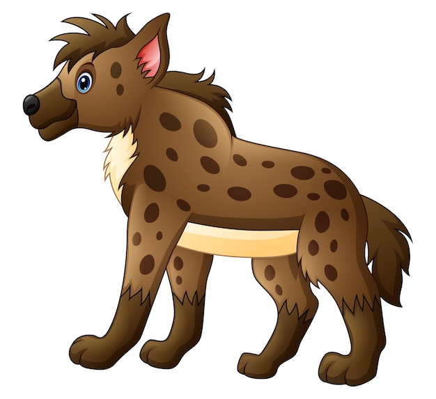 Funny hyena cartoon