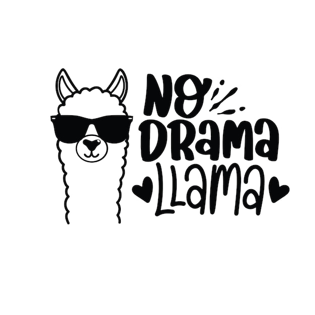 Funny Llama SVG Quotes design