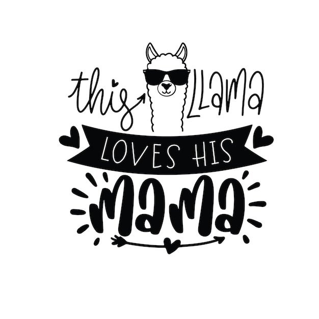 Funny Llama SVG Quotes design