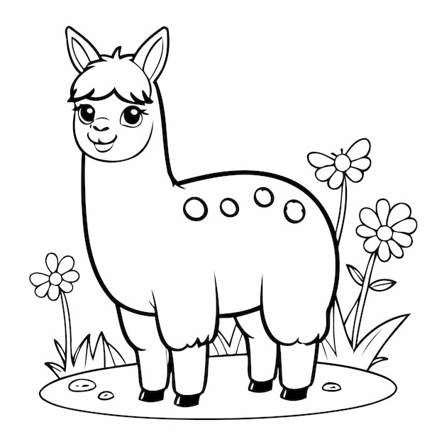 Funny Llama for toddlers book