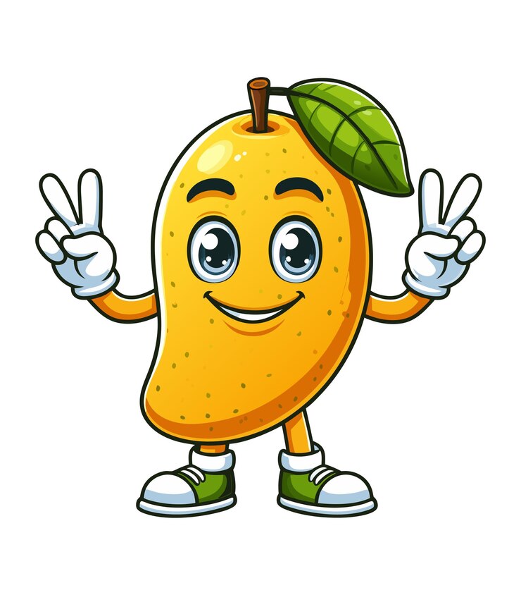 Funny mango clipart