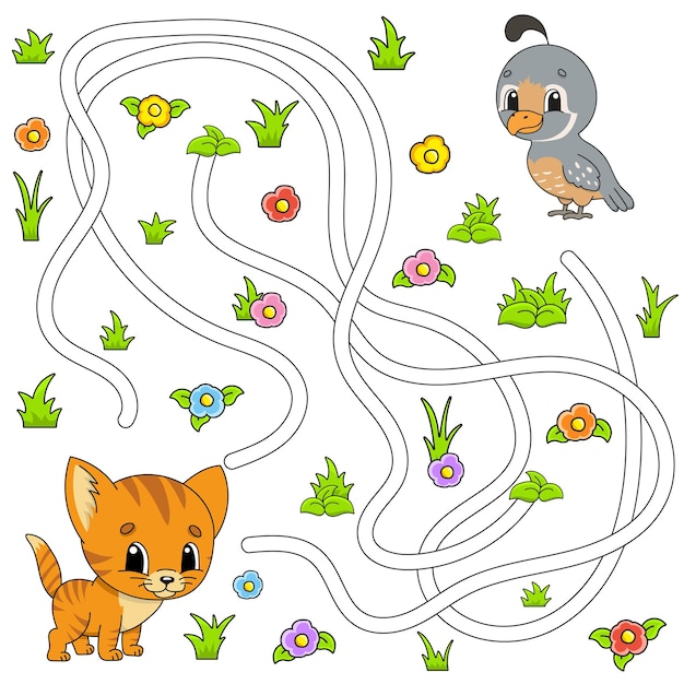 Забавный лабиринт для детей пазл для детей мультяшный персонаж лабиринт головоломка