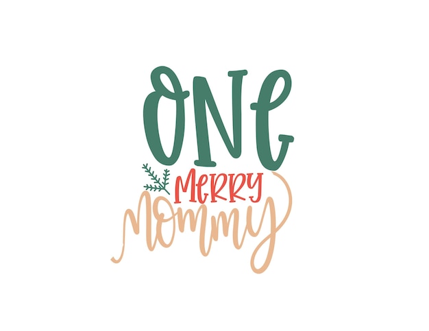 Vector funny merry christmas and holidays hand drawn lettering vector design